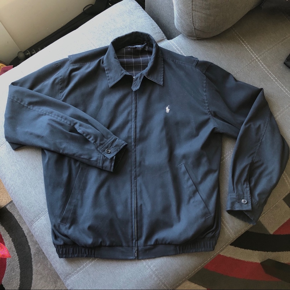 Ralph Lauren Black Wind-Breaker Jacket